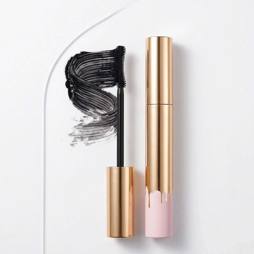 Waterproof mascara wand brush detail