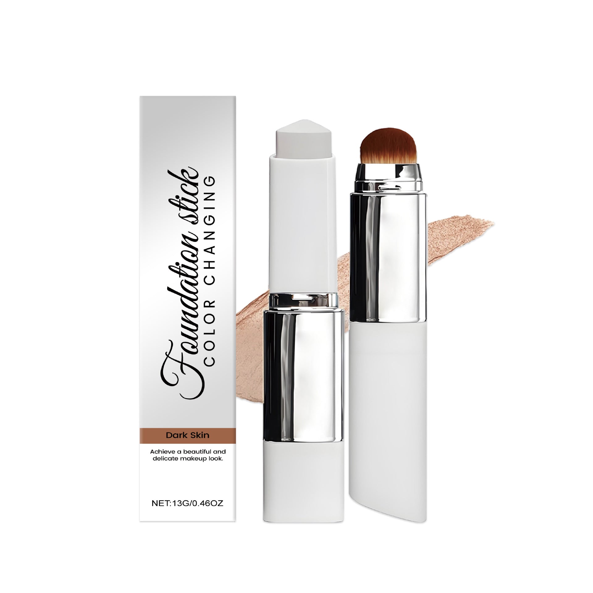 Faccelove Foundation dark complexion shade swatch