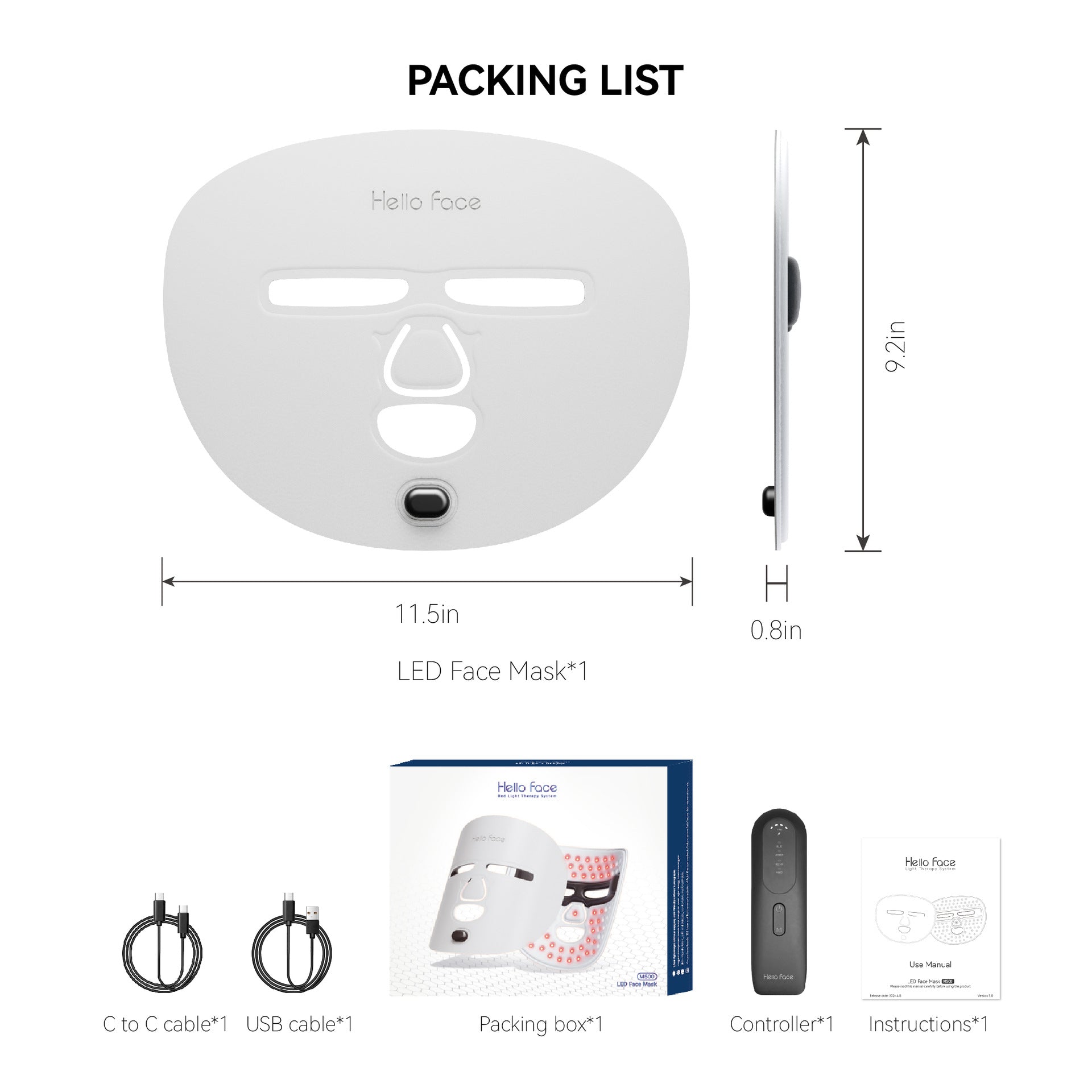Lumivie LED Photon Mask packaging set
