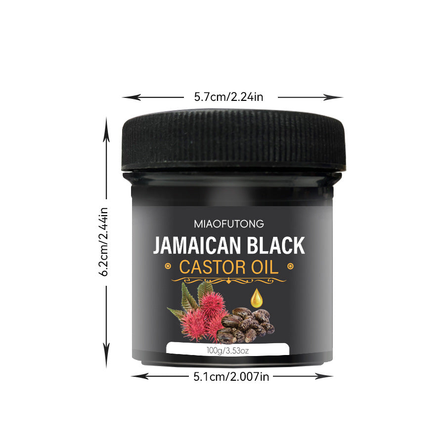 Lumivie Castor Oil Hair Emulsion application from scalp through hair lengths